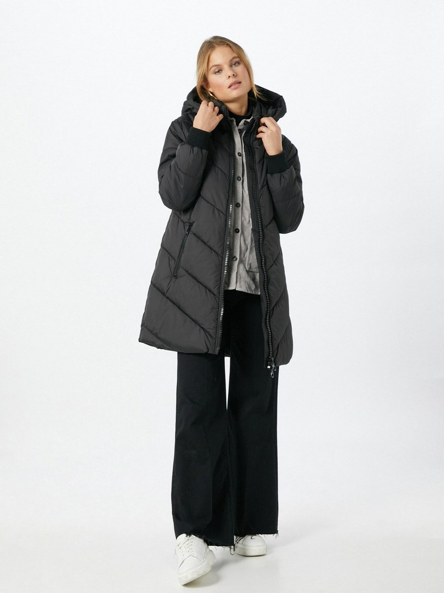 JdY JDYSKYLAR gewatteerde jas met capuchon OTW NOOS gewatteerde jas, vetiver/detail: zwart, XL, Vetiver/Detail: zwart, XL