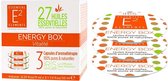 E2 Energy Box met 27 Essentiële Oliën voon Iris Diffuser