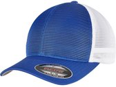 Urban Classics Flexfit pet -S/M- 360 OMNIMESH 2-TONE Blauw/Wit