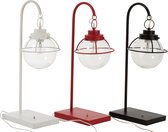 J-Line Tafellamp Bol Hang Metaal/Glas Wit