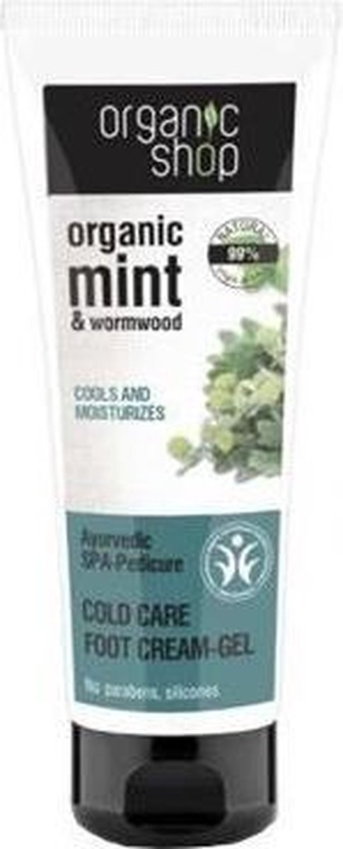 Organic Shop - Organic Mint & Wormwood Cold Care Foot Cream-Gel Kremowy Do Stóp - 75ML