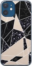 iPhone 12 hoesje siliconen - Abstract painted | Apple iPhone 12 case | TPU backcover transparant