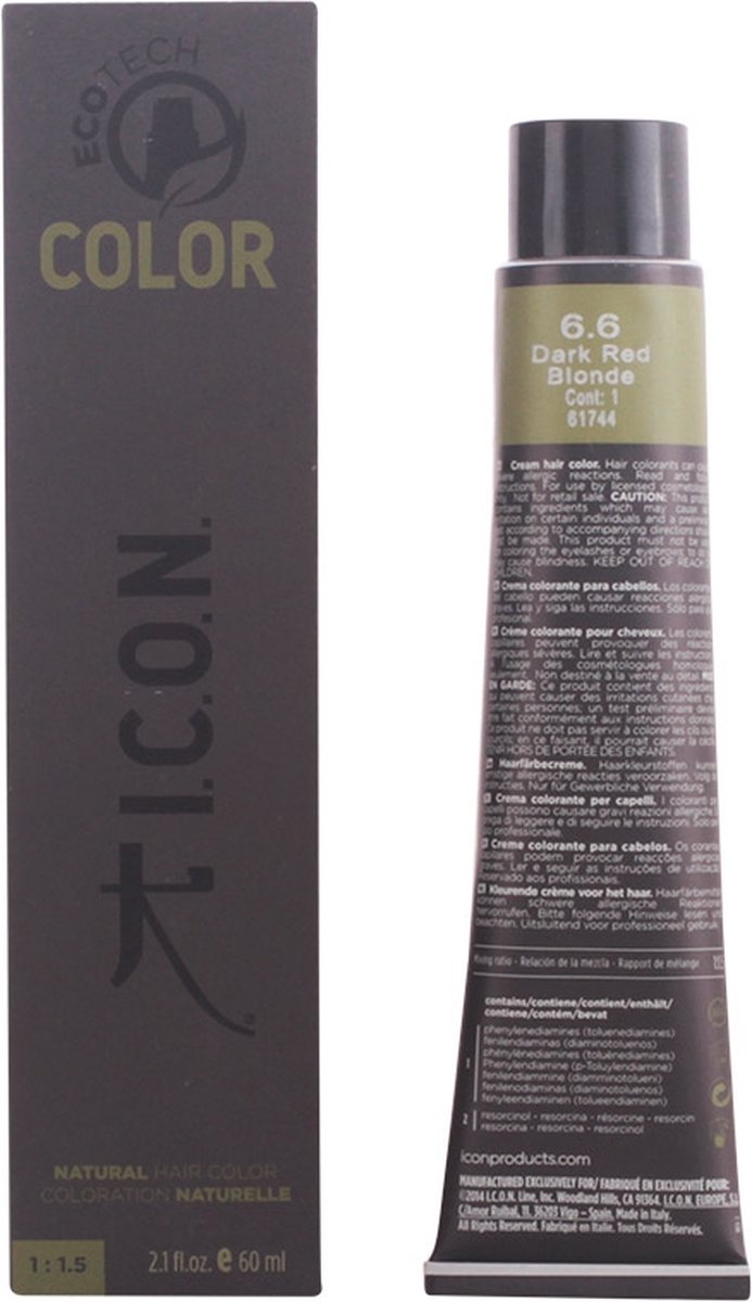 Permanente Kleur Ecotech Color I.c.o.n. 6.6 (60 ml)