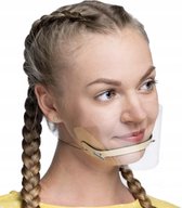 Transparant Mondkapjes - Set van 3 - Hygiënisch mondmasker - Gelaatmasker - Face shield - Herbruikbaar