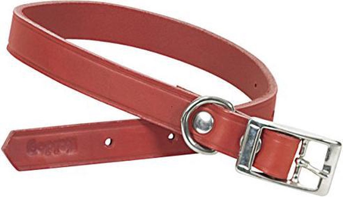 CHAPUIS SELLERIE SLA631 Collare per cani - Cuoio rosso - Larghezza 16 mm - Lunghezza 40 cm - Misura S