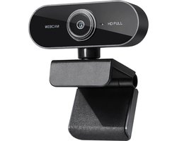 Webcam full HD (1080p) - Met microfoon - USB - Eenvoudige installatie - Vergaderen - School/werk/thuis- Windows & Mac