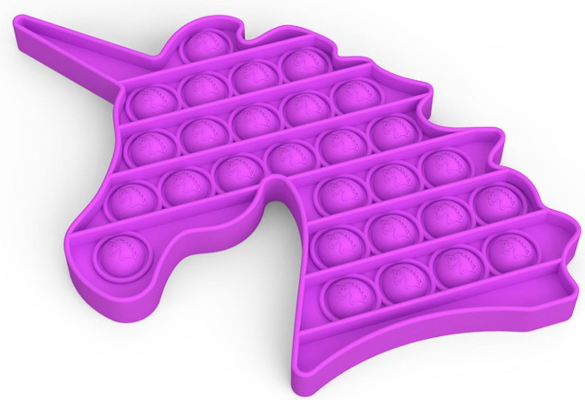 Fidget Toy Pop it | Paarse Unicorn | Stress Verlagend | Fidget Popper | Fidget Speelgoed | Fidget Toys Pop it Tiktok | Fidget Pad - Colourfam®