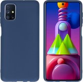 iMoshion Color Backcover Samsung Galaxy M51 hoesje - donkerblauw