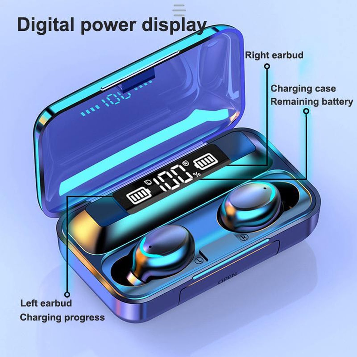 OORTJES OORDOPJES OORTJES DRAADLOOS bluetooth 5 oortjes met microfoon black... OORTJES OORDOPJES OORTJES DRAADLOOS bluetooth 5 oortjes met microfoon black...