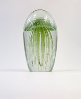 Mededogen shuttle slecht Oneiro's luxe groene kwal in glas - 15 cm hoogte x 8 cm - decoratie -  dieren -... | bol.com