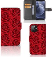 GSM Hoesje iPhone 12 | 12 Pro (6.1") Mobiel Bookcase Red Roses