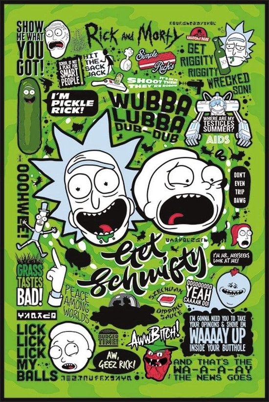 Rick And Morty Quotes - Maxi Poster