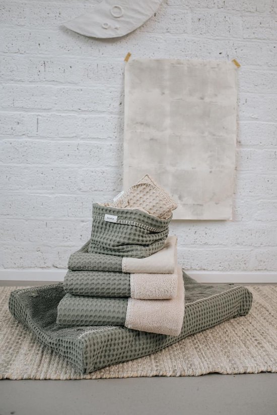 raken wervelkolom Wat is er mis Koeka Oslo deken eenpersoons - plaid - 140x200cm - teddy - groen - zand |  bol.com