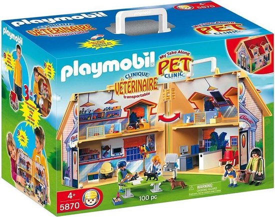 Playmobil Dierenkliniek 5870 - Dierenarts Speelgoed vanaf 4 Jaar | bol.com