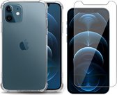 iPhone 12 Mini Hoesje - iPhone 12 Mini Hoesje Shockline Case Cover Hoes - iPhone 12 Mini Screenprotector Glas Tempered Glass Screen Protector