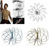 Magic Metal Rings | RVS Flow Ring 3D | 3D Toroflux Flow Ring | Magische Armband | Nieuwe Rage | Kleur Zwart