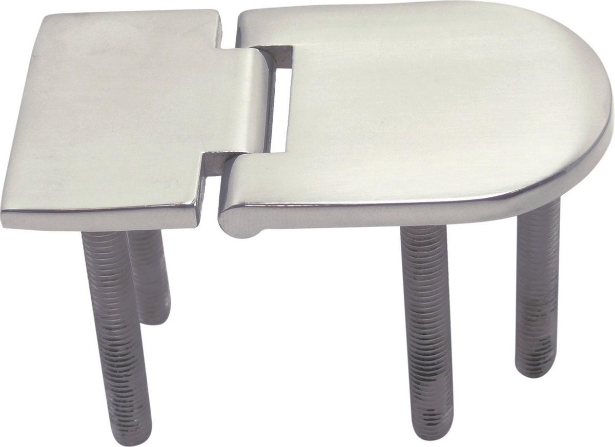 Luikscharnier - 76x40x2 - Rvs 316 - Knoop onder