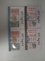 4 pakjes met cadeaulabels