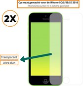 Fooniq Screenprotector Transparant 2x - Geschikt Voor Apple iPhone 5C