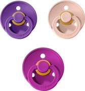 BIBS fopspeen 6-18 maanden set 3 stuks |Blush, Orchidee, Purple| Maat 2