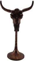 Deco4yourhome® - Skull op Voet - Schedel - Vintage Copper - Koper - Aubrac