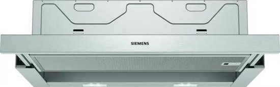 Siemens LI64MB521 inbouw vlakschermkap, grijs, zilver 389 m3/u
