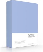 2x Hoogwaardige Flanel Kussenslopen Blauw | 60x70 | Warm En Zacht | Ideaal Tegen De Kou