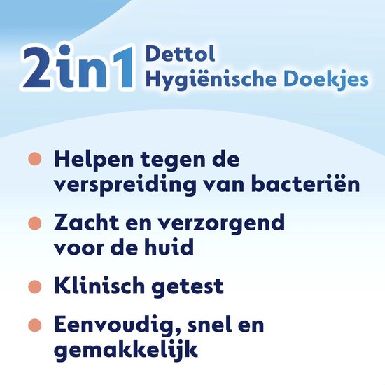 Dettol - Hygienische Doekjes - 2 in 1 - 12 stuks x 24 - Dettol