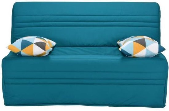 Joe Bench Seat BZ GEOMETRICO - Turquoise stof - B 143 x D 101 x H 95 cm