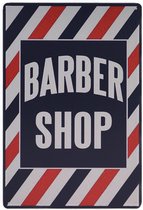 Wandbord – Barbershop – Barbier – Kapper – Kapsalon - Vintage - Retro - Wanddecoratie – Reclame bord – Restaurant – Kroeg - Bar – Cafe - Horeca – Metal Sign - 20x30cm