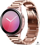 Strap-it Samsung Galaxy Watch Active / Active 2 stalen band - rosé goud
