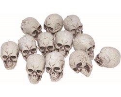 Halloween Tafeldeco 12 stuks Doodskopjes