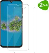 Screenprotector Glas - Tempered Glass Screen Protector Geschikt voor: Motorola One Zoom  - 2x