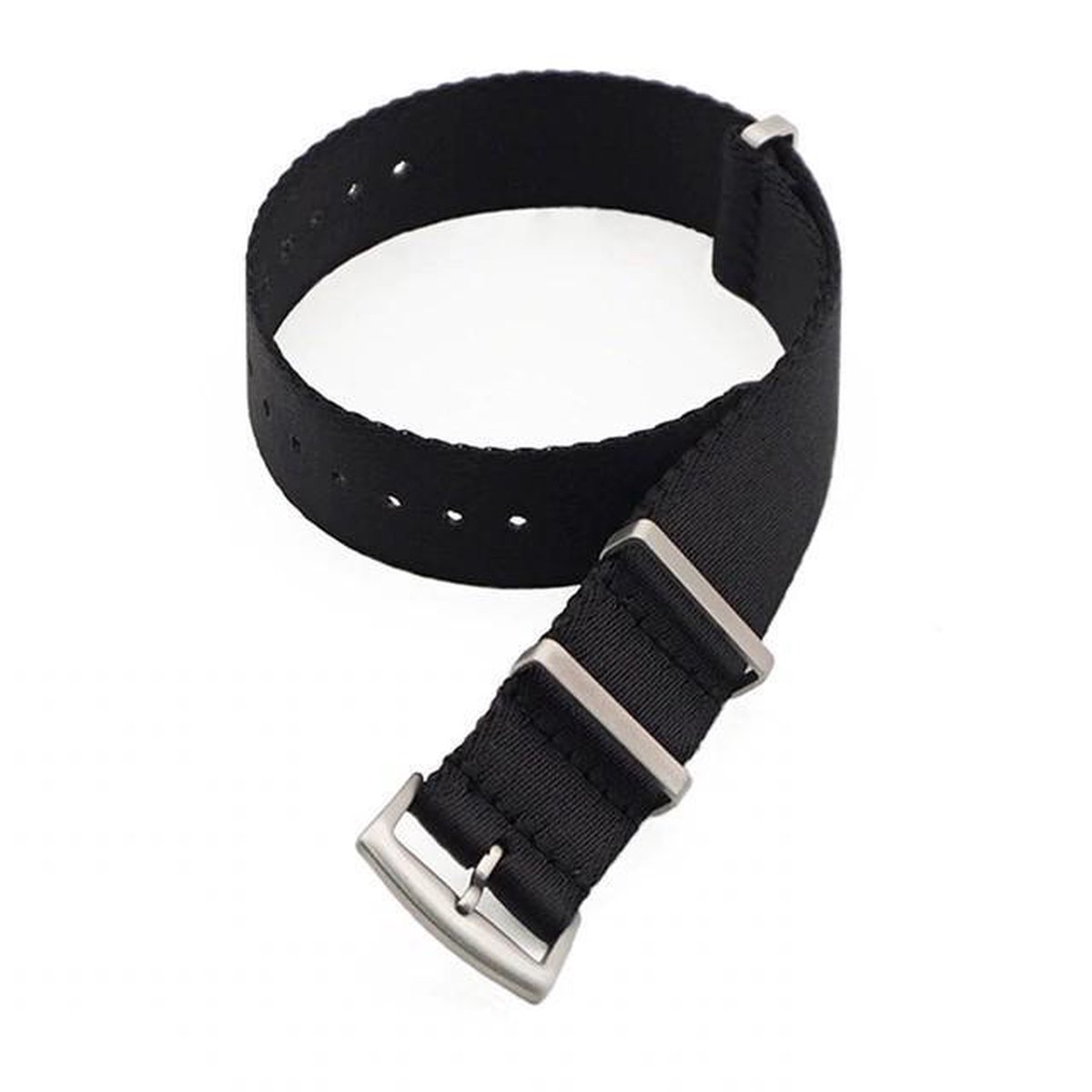 NATO Strap - Horlogebandje - Premium - Zwart - 20 mm - Inclusief Watchtool - Bandjesbaas