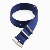 NATO Strap - Horlogebandje - Premium - Blauw - 20 mm - Inclusief Watchtool - Bandjesbaas