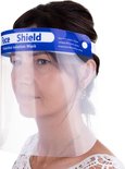 Spatmasker Gelaatsscherm - Transparant - Blauw - 1 stuks