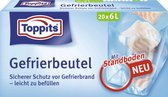 TOPPITS DE SACS CONGÉLATEURS 6 LITRES - 40 PIÈCES - 2 X 20 PIÈCES