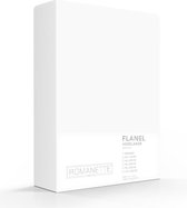 Excellente Flanel Hoeslaken Lits-jumeaux Extra Lang Wit | 160x220 | Ideaal Tegen De Kou | Heerlijk Warm En Zacht