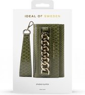 iDeal of Sweden Studio Clutch voor iPhone 8/7/6/6s/SE Green Snake