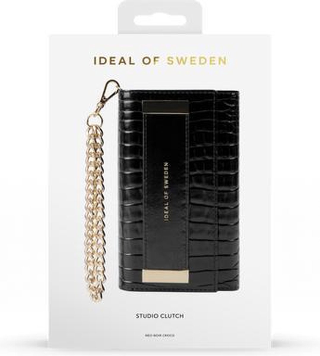 iDeal of Sweden Studio Clutch voor iPhone 11 Pro Max/XS Max Neo Noir Croco