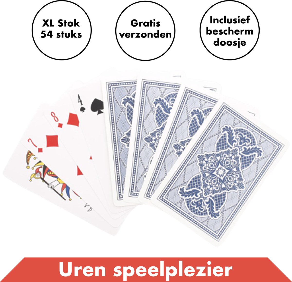XL 1 Deck – Extra Spelkaarten – Kaarten - Kaartspellen -... | bol.com