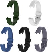 Eyzo Fitbit Alta en Alta HR Bandjes - Siliconen - Waterdicht - Small - 5pack