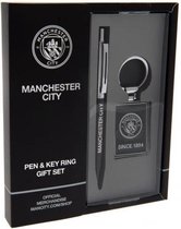 Manchester City pen en sleutelhanger geschenkset