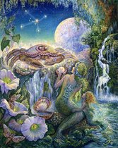 Josephine Wall  krab 90x72 cm  240 kleuren vierkante steentjes