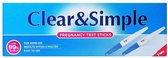 Clear & Simple Zwangerschapstest - 2 Test Sticks - 99% nauwkeurigheid