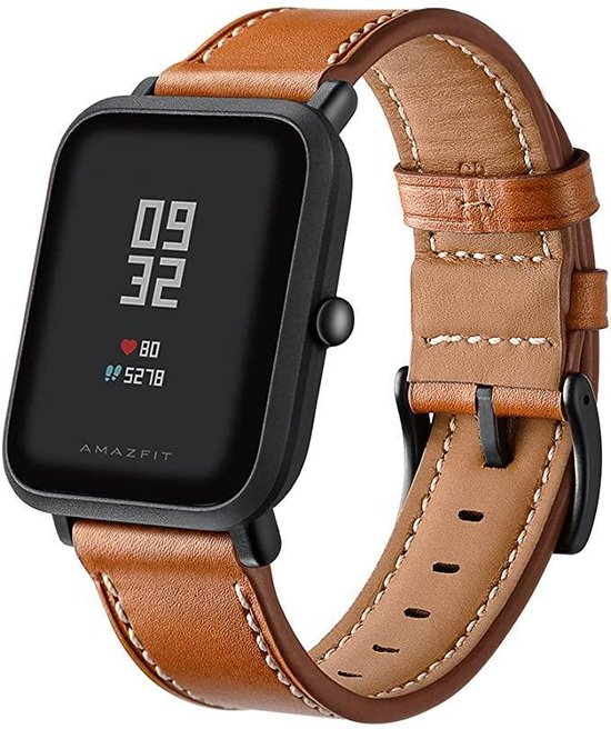 TECHPUNT Gespband voor Xiaomi Huami Amazfit BIP S / GTS BRUIN horlogebandje  20MM | bol.com