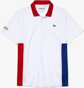 Lacoste Sport Polo Shirt Heren Wit Rood Blauw maat XL