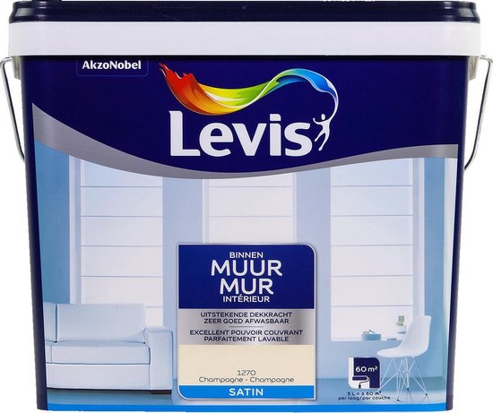 Levis Wall - Satin - Champagne - 5L