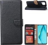 Bookcase Geschikt voor: Huawei P40 Lite - Zwart - portemonnee hoesje