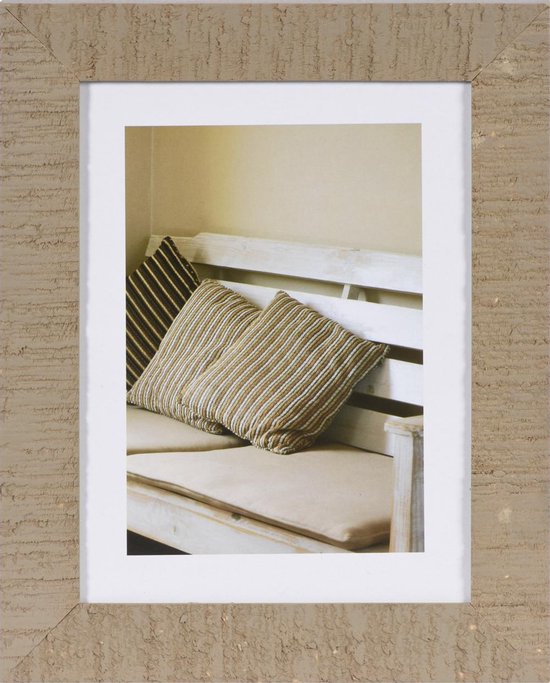 Cornice Portafoto Henzo Umbria 15x20 Cm – Legno Nero Con Listello Sottile E Passe-Partout, Da Tavolo